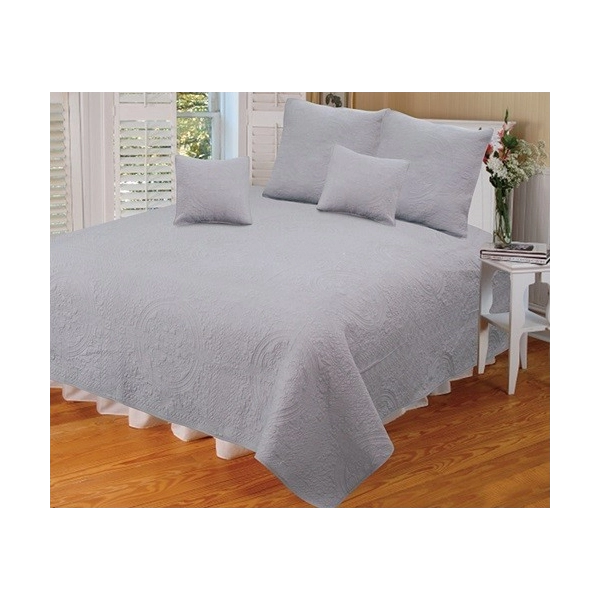 Couvre lit boutis Cici Gris - 230x250 cm