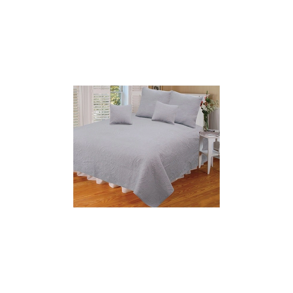 Couvre lit boutis Cici Gris - 230x250 cm