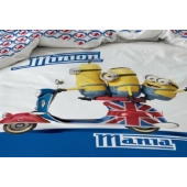 Housse de Couette 140x200cm Les Minions Scooter