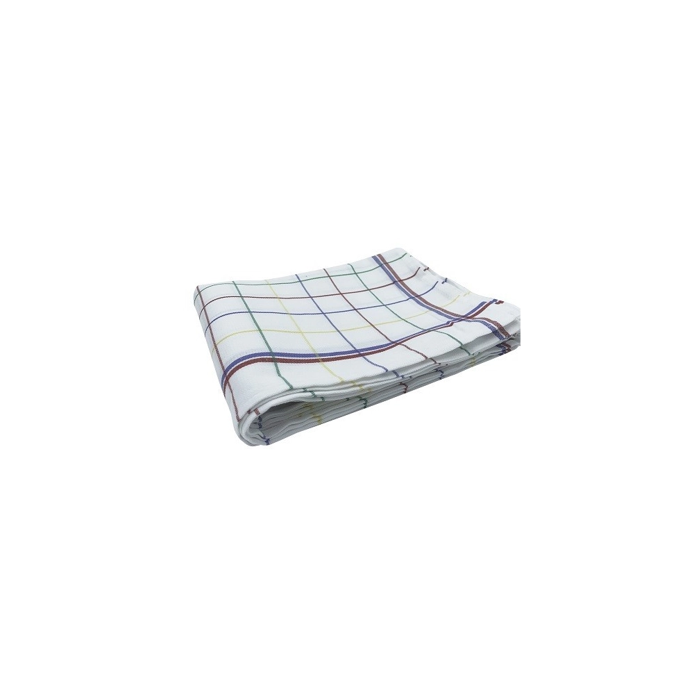Torchons Jacquard 100% Coton - Lot de 6 - Rayures multi-