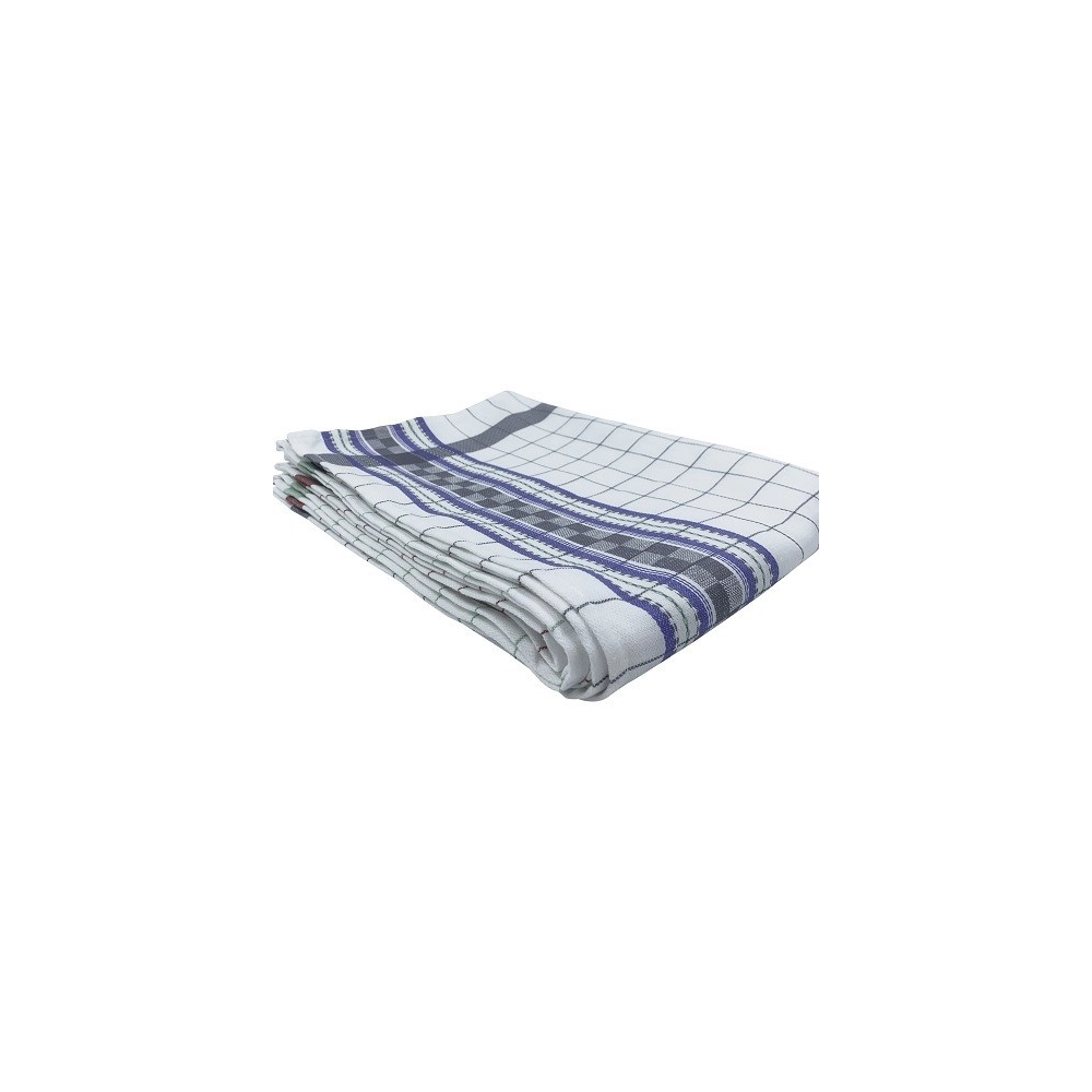 Torchons à  carreaux Jacquard 100% Coton - Lot de 6 - Rayure et carreaux