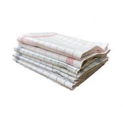 Torchons à carreaux métis - Lot de 6