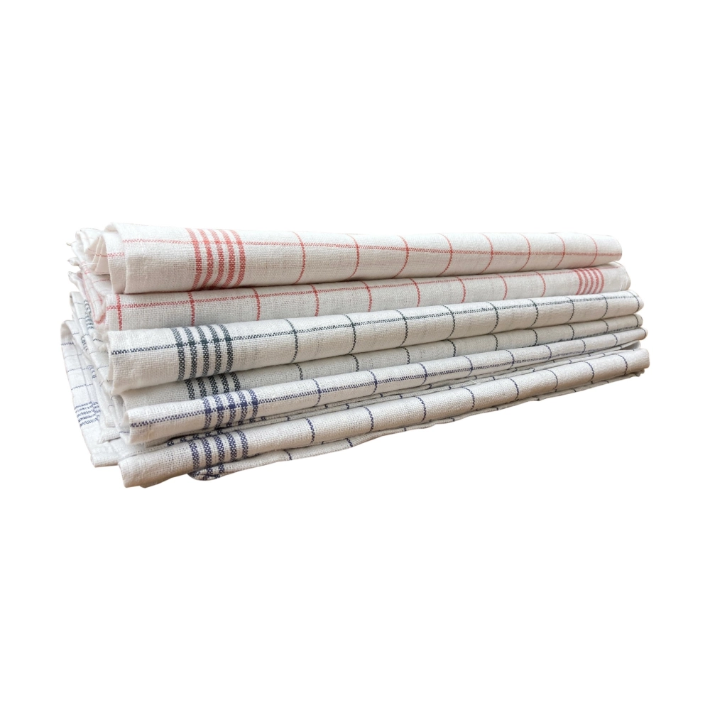 Torchons à  carreaux métis - Lot de 6