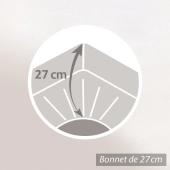 Protège-matelas Molleton 200g 2x70x190 cm spécial lit articulé tête et pieds relevables