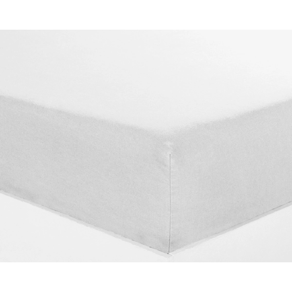 Drap housse 140x190cm Percale Blanc