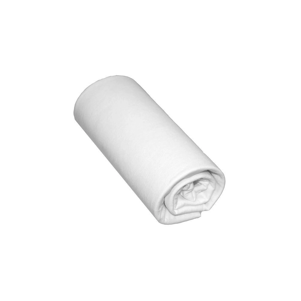 Drap housse 180x200 cm blanc - Large bonnet 30 cm, coton naturel, fabriqué dans les Vosges, maintien parfait pour matelas épais