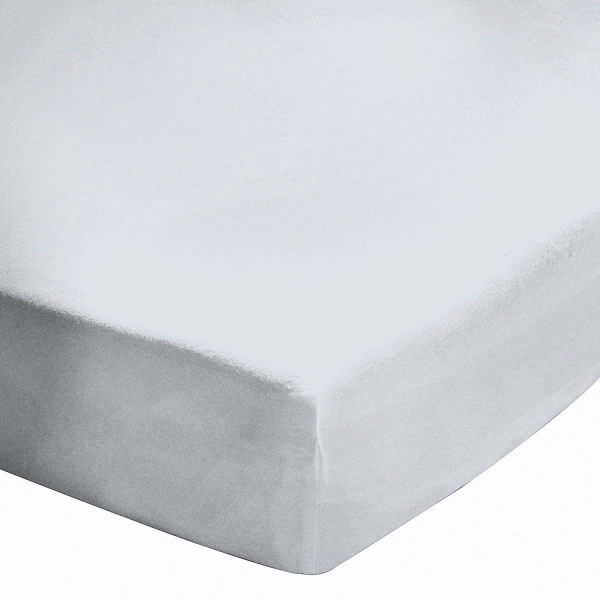 Drap housse 160X200cm Percale Blanc