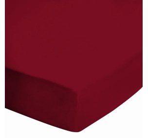 Zoom coin drap housse bordeaux 120x190 cm