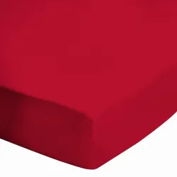 Zoom coin drap housse rouge dimensions 120x190 cm