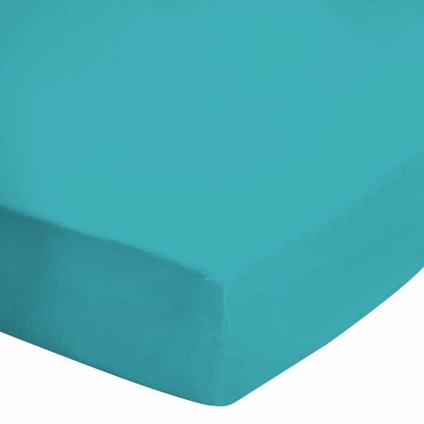 Drap Housse 120 Turquoise