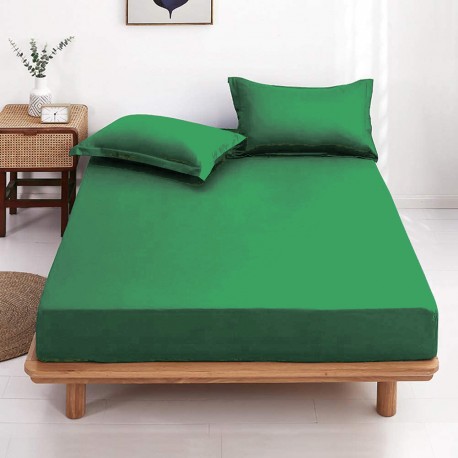 drap plat, drap-housse et taie d'oreiller STRATO Bedding Parure de lit 3 pièces en microfibre pour lit simple – Facile d'entretien bordeaux
