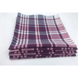 Mouchoirs de Travail Quadrillé 50x50cm Coton (Lot de 12)