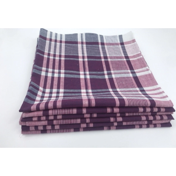 Mouchoirs de Travail Quadrillé 50x50cm Coton (Lot de 12)