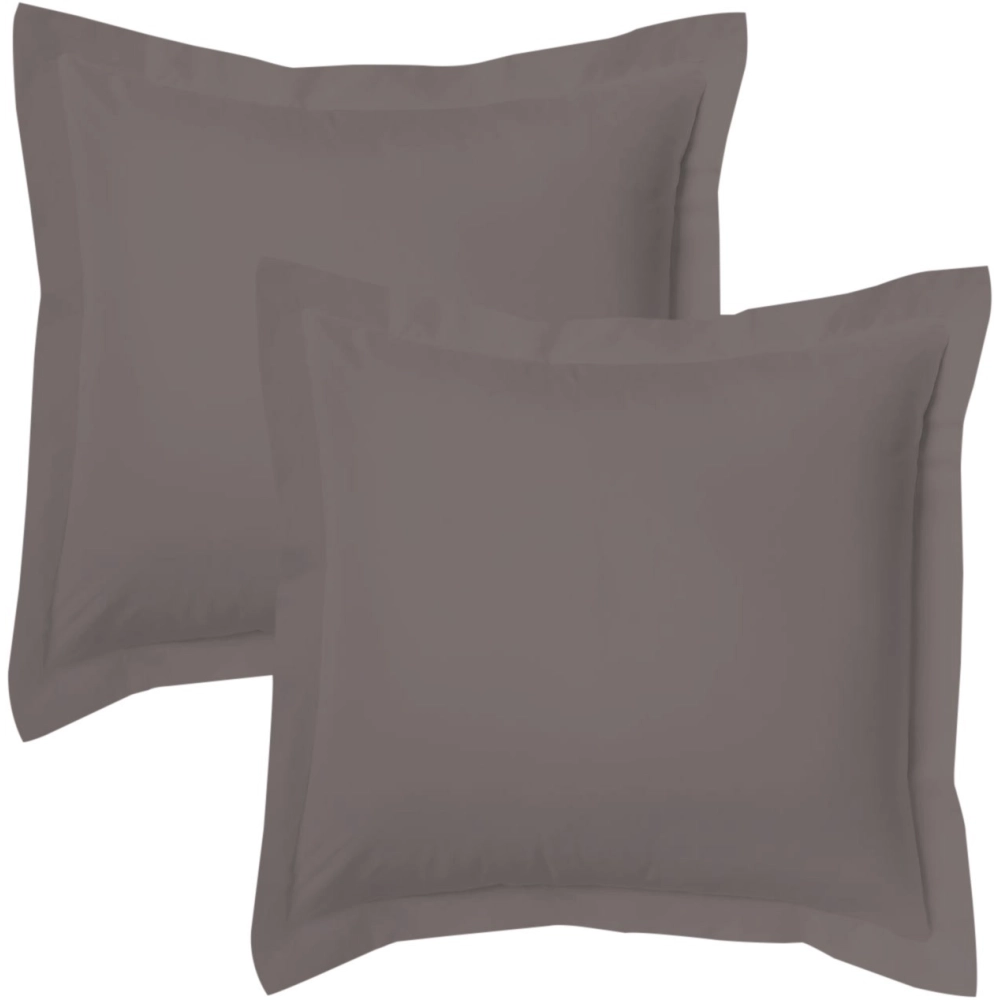 Lot de 2 Taies d’Oreiller 100% Coton 57 fils – Douces, Respirantes et Résistantes – Entretien Facile– Fabrication Française