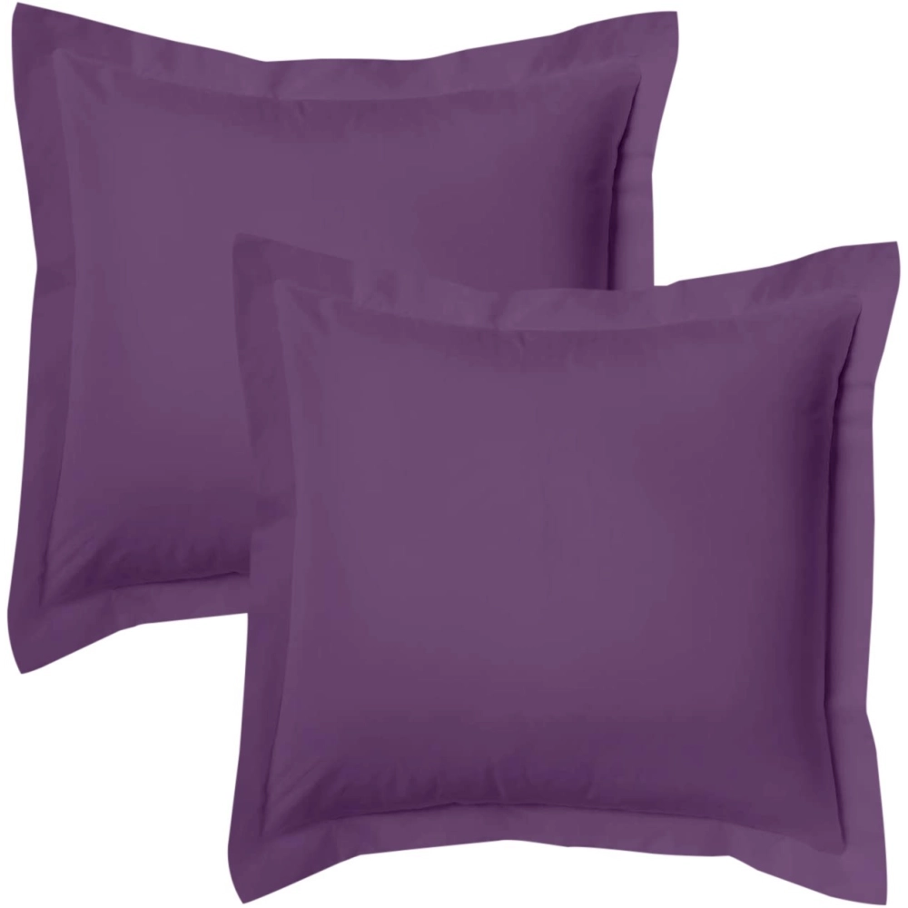 Lot de 2 Taies d’Oreiller 100% Coton 57 fils – Douces, Respirantes et Résistantes – Entretien Facile– Fabrication Française