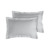 Lot de 2 Taies d’Oreiller 100% Coton 57 fils – Douces, Respirantes et Résistantes – Entretien Facile– Fabrication Française