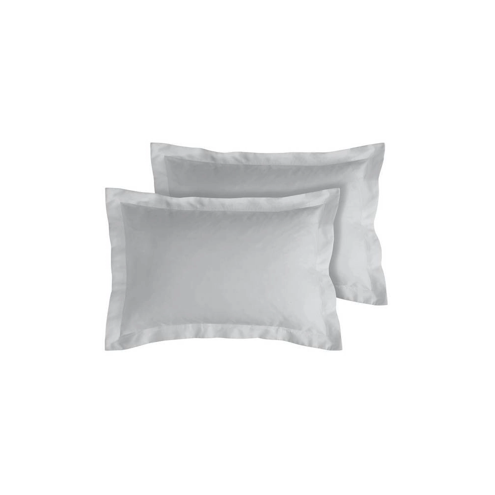Lot de 2 Taies d’Oreiller 100% Coton 57 fils – Douces, Respirantes et Résistantes – Entretien Facile– Fabrication Française