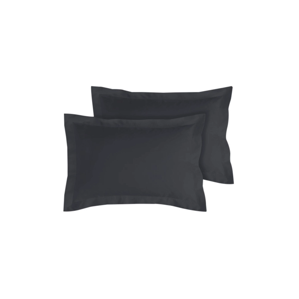 Lot de 2 Taies d’Oreiller 100% Coton 57 fils – Douces, Respirantes et Résistantes – Entretien Facile– Fabrication Française
