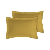 Lot de 2 Taies d’Oreiller 100% Coton 57 fils – Douces, Respirantes et Résistantes – Entretien Facile– Fabrication Française
