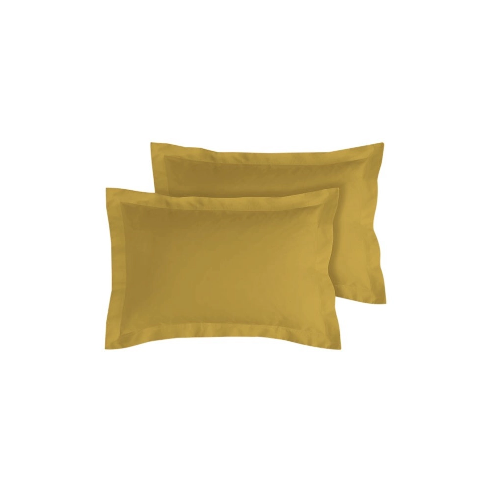 Lot de 2 Taies d’Oreiller 100% Coton 57 fils – Douces, Respirantes et Résistantes – Entretien Facile– Fabrication Française