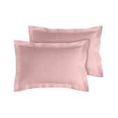 Lot de 2 Taies d’Oreiller 100% Coton 57 fils – Douces, Respirantes et Résistantes – Entretien Facile– Fabrication Française