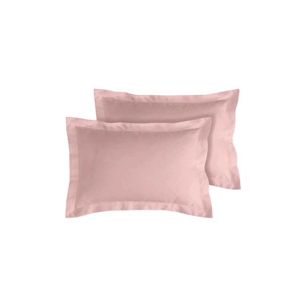 Lot de 2 Taies d’Oreiller 100% Coton 57 fils – Douces, Respirantes et Résistantes – Entretien Facile– Fabrication Française