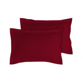 Lot de 2 taies bourdon d'oreillers carrés ou rectangulaire 100% Coton