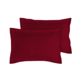 Lot de 2 Taies d’Oreiller 100% Coton 57 fils – Douces, Respirantes et Résistantes – Entretien Facile– Fabrication Française