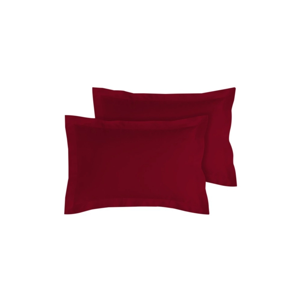 Lot de 2 Taies d’Oreiller 100% Coton 57 fils – Douces, Respirantes et Résistantes – Entretien Facile– Fabrication Française