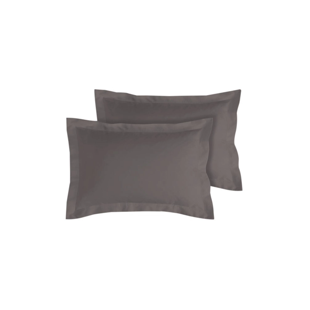 Lot de 2 Taies d’Oreiller 100% Coton 57 fils – Douces, Respirantes et Résistantes – Entretien Facile– Fabrication Française