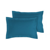 Lot de 2 taies bourdon d'oreillers carrés ou rectangulaire 100% Coton