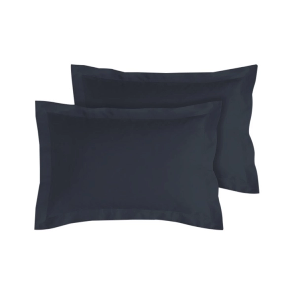 Lot de 2 taies bourdon d'oreillers carrés ou rectangulaire 100% Coton