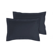 Lot de 2 taies bourdon d'oreillers carrés ou rectangulaire 100% Coton