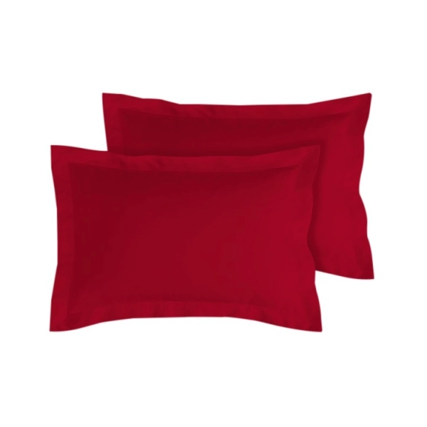 Lot de 2 taies d'oreillers Bourdon carrés ou rectangulaire 100% Coton