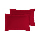 Lot de 2 taies d'oreillers Bourdon carrés ou rectangulaire 100% Coton