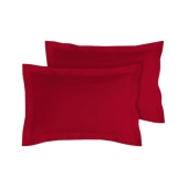 Lot de 2 Taies d’Oreiller 100% Coton 57 fils – Douces, Respirantes et Résistantes – Entretien Facile– Fabrication Française