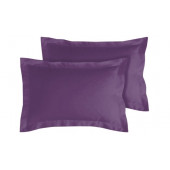 Lot de 2 taies d'oreillers Bourdon carrés ou rectangulaire 100% Coton