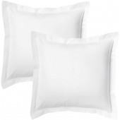 Lot de 2 taies d'oreillers Bourdon carrés ou rectangulaire 100% Coton