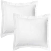 Lot de 2 Taies d’Oreiller 100% Coton 57 fils – Douces, Respirantes et Résistantes – Entretien Facile– Fabrication Française