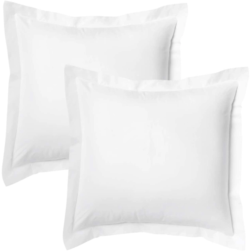 Lot de 2 Taies d’Oreiller 100% Coton 57 fils – Douces, Respirantes et Résistantes – Entretien Facile– Fabrication Française