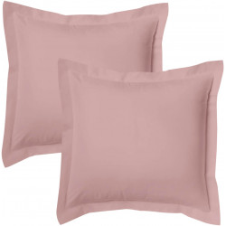 Lot de 2 taies d'oreillers Bourdon carrés ou rectangulaire 100% Coton