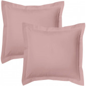 Lot de 2 taies d'oreillers Bourdon carrés ou rectangulaire 100% Coton