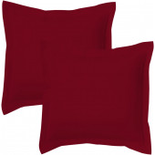 Lot de 2 taies d'oreillers Bourdon carrés ou rectangulaire 100% Coton