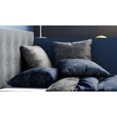 Taies d'oreillers 65x65 cm assorties Ginko Réversible