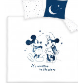 Housse de couette Mickey and Minnie Stars 220 x 240 cm 100% Coton 57 fils