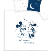 Housse de couette Mickey and Minnie Stars 220x240 cm 100% Coton 57 fils