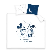 Housse de couette Mickey and Minnie Stars 220x240 cm 100% Coton 57 fils