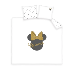 Housse de couette Minnie Shiny 220 x 240 cm 100% Coton 57 fils