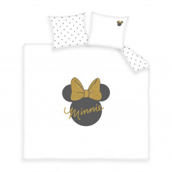 Housse de couette Minnie Shiny 220 x 240 cm 100% Coton 57 fils