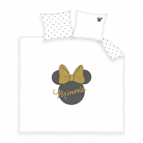 Housse de couette Minnie Shiny 220 x 240 cm 100% Coton 57 fils